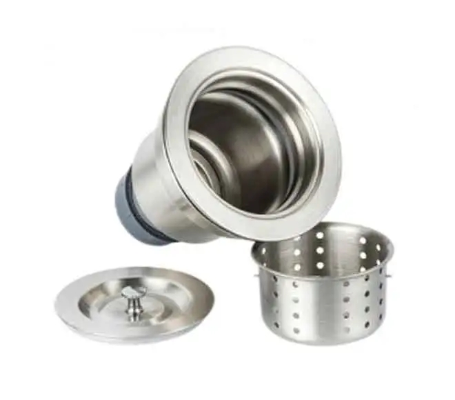 basket strainer for commercial sink